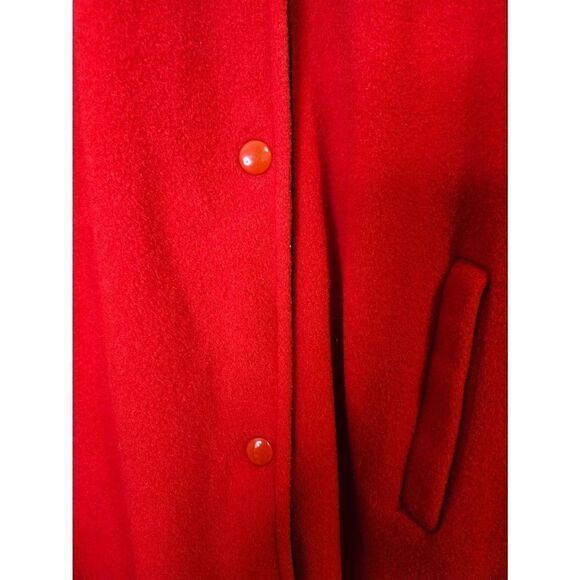 SELVY & CO red wool cape/cloak. One Size. - Picture 4 of 8